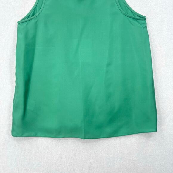 TIBI Silk Habutai Tank Top Womens 2 Green Tea Lightweight Layering NEW - Picture 9 of 16